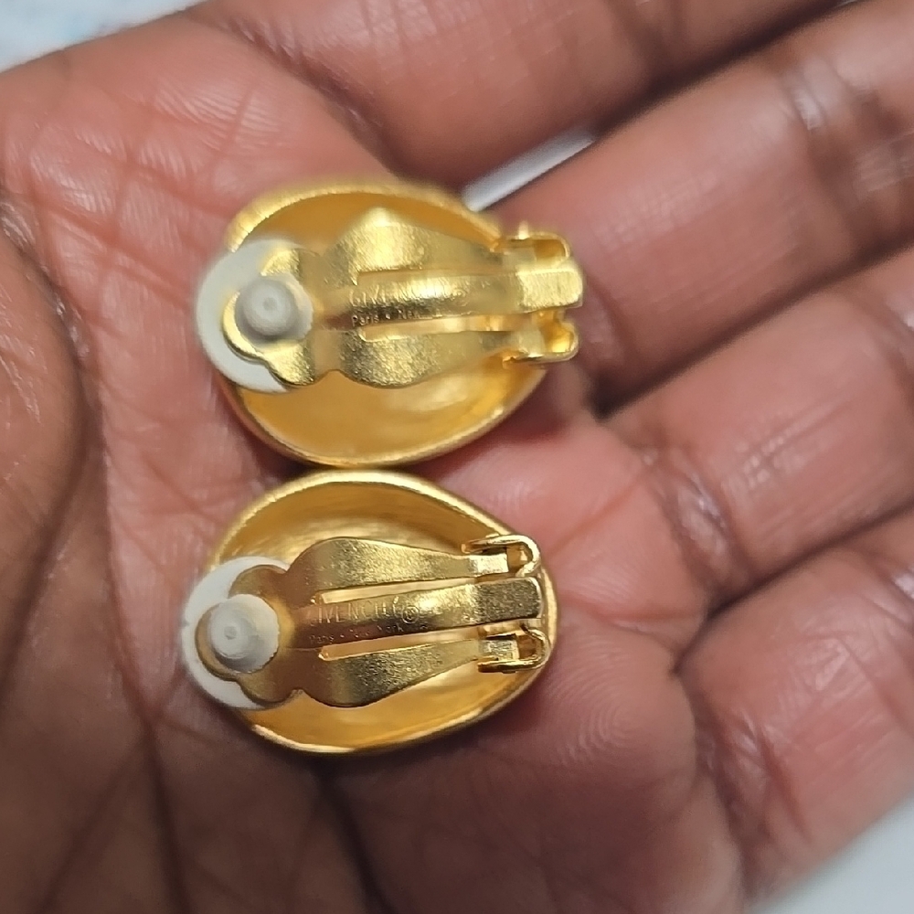 GIVENCHY Gold Clip-On Earrings - Picture 6 of 6